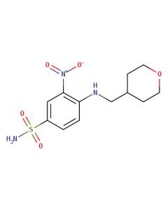Astatech 3-NITRO-4-((TETRAHYDRO-2H-PYRAN-4-YL)METHYLAMINO)BENZENESULFONAMIDE, 95.00% Purity, 10G